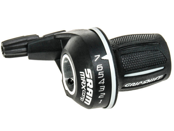 Drejegreb SRAM Grip Shift MRX (højre) 7 speed, 2:1-forhold & SRS-teknologi for jævnt og og præcist gearskifte. Leveres inkl. 2150 mm wire