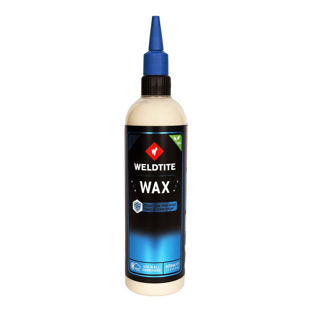 Weldtite Wax, 400 ml kædevoks. 300 km ultrajævn kørsel med lav friktion pr. påføring, uanset forholdene.