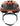 Urban-i 3.0 ACE Goldfish Orange cykelhjelm set fra fronten, med en livlig orange farve og et moderne design.