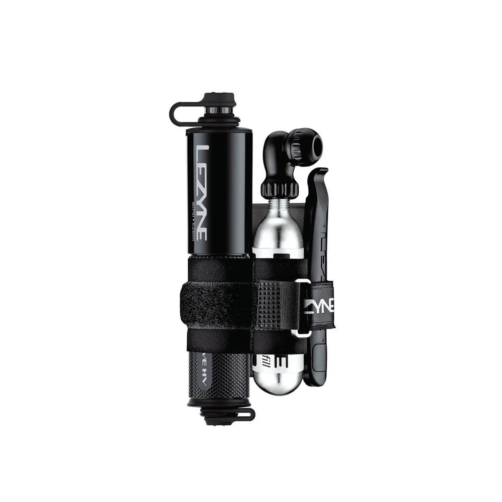 Lezyne Pocket Drive HV håndpumpe m. CO2 pumpe og dækjern AV/FV/DV 6.2 bar/90 psi