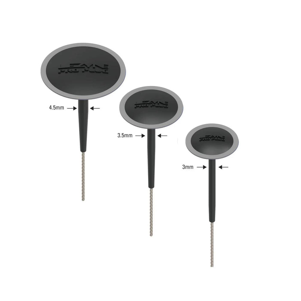 Lezyne Tubeless Pro Plugs m. 2 x 3mm, 2 x 3.5mm og 2 x 4.5mm plugs