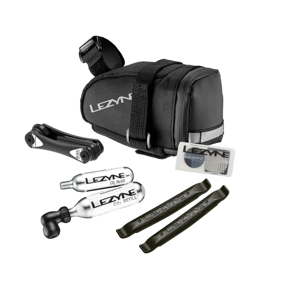 Lezyne M-Caddy CO2 kit sadeltaske m. værktøj 140x110x65mm