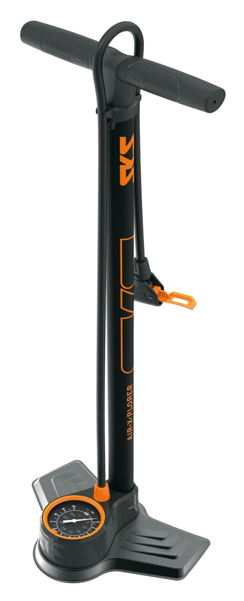 SKS Air-X-Plorer 10.0 fodpumpe 710mm AVFVDV 10 bar144 psi sortorange