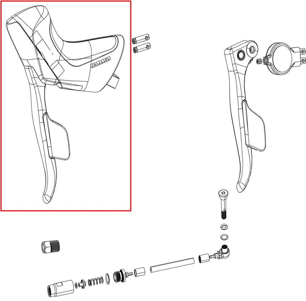 SRAM Spare part Force AXS E1 Left, ED