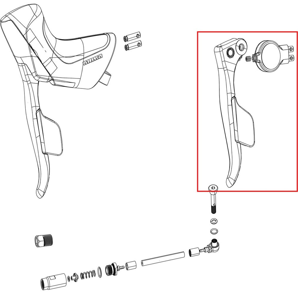 SRAM Spare part Force AXS E1 Right, ED