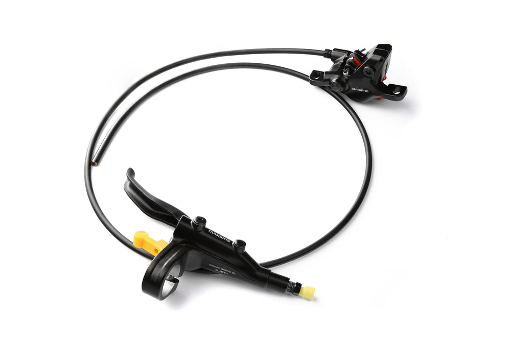 Hydraulisk Shimano Forbremsesæt MT410 Sort, Komplet, 1000mm Slange Easy Hose uden skive, EMT4102JHFPRA100
