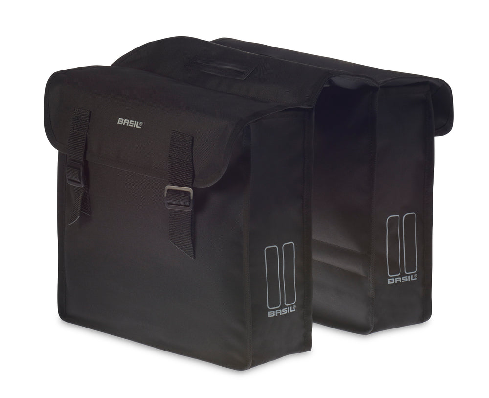 Taskesæt BASIL MARA 26L Sort Bag m.bro 35x12x31cm x2 vandafvisende