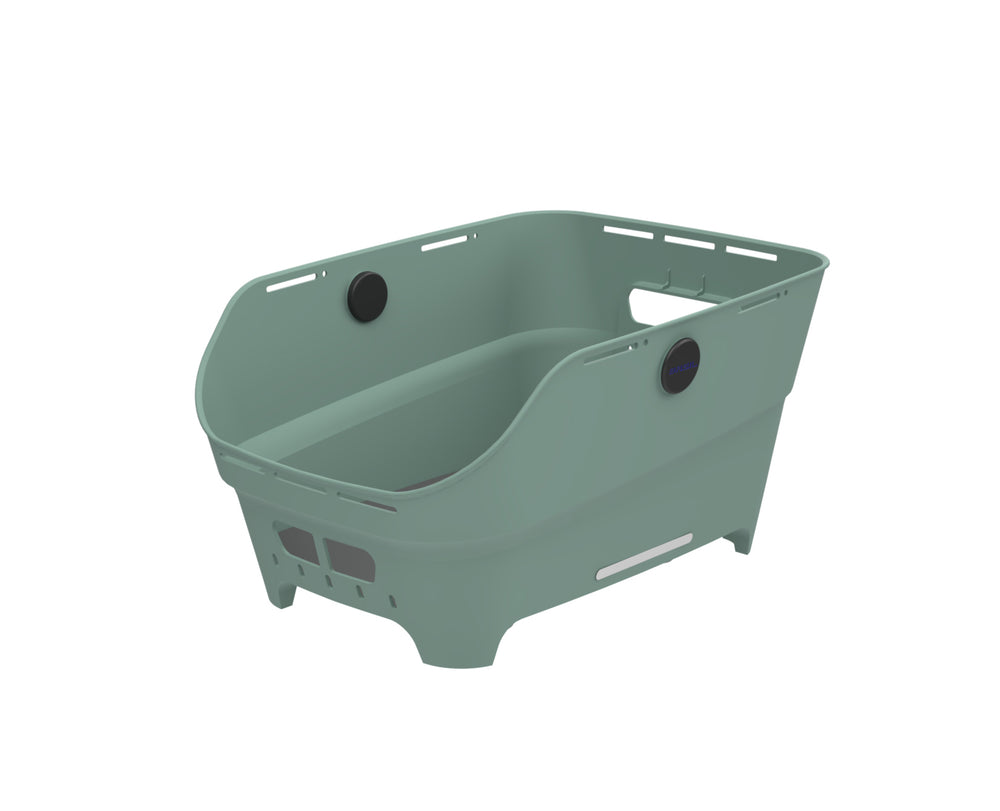 Kurv BASIL CENTO NEO WSL Silver green Bag recycled synthetic 46x35x25cm(10)