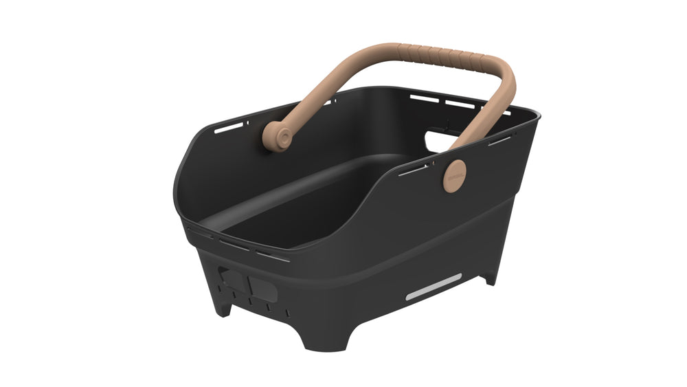 Kurv BASIL CENTO NEO Multi NX (sort). Montering bag, Dim.: 47x24x14 cm. Vol.: 30 L. Bærevne: 10 kg.