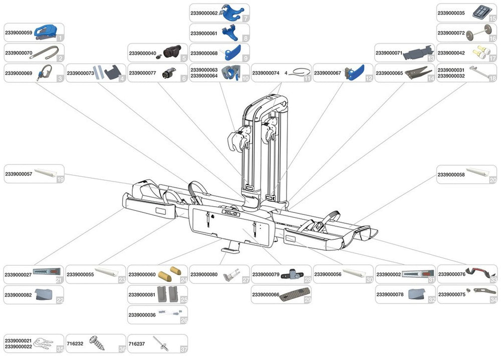 XLC Spare part - carrier Pedal Pedal
