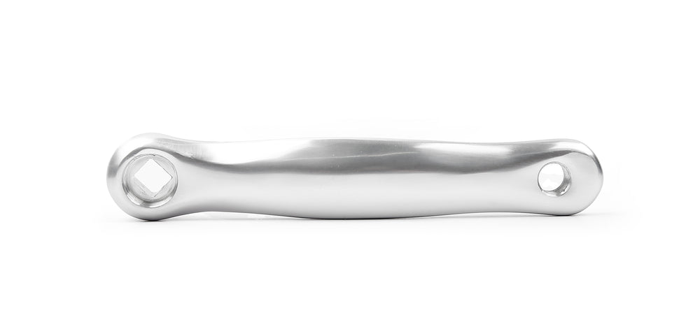 Pedalarm 170 mm (sølv) i aluminium. Montering i venstre side. Til firkantet aksel.