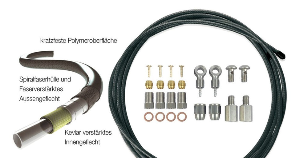 XLC Hydraulic line kit BR-X64 Black