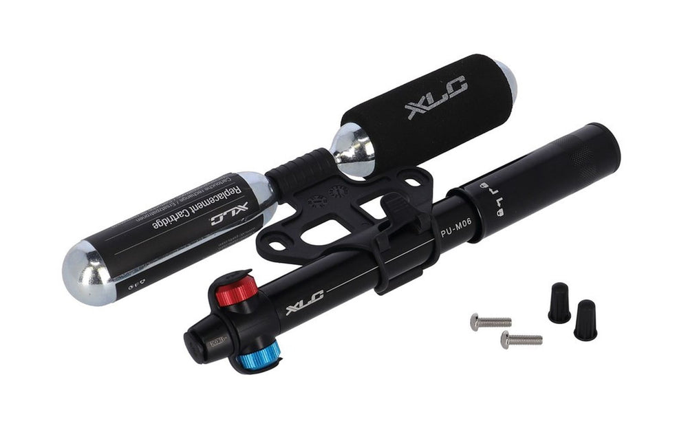 XLC Mini pump MTB Co2 combi PU-M06 11