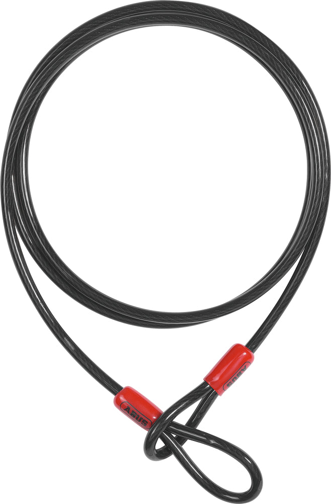 Billede af Abus Wire Cobra 8 mm, en fleksibel og holdbar wirelås til cykler, der tilbyder sikkerhed og beskyttelse mod tyveri.