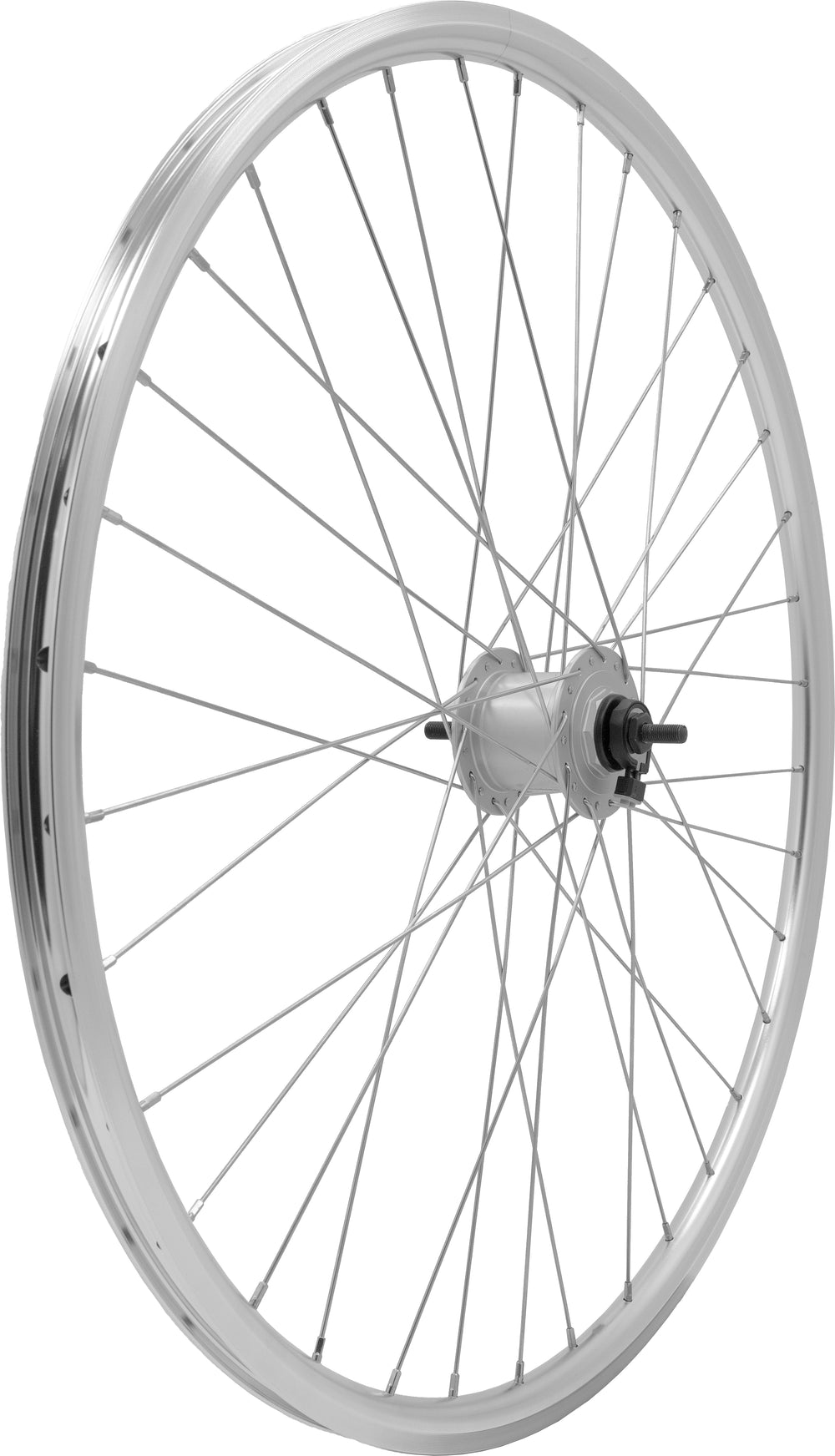 LiTE forhjul 700C/622-18 D/W dynamo nav møtrik poleret blank
