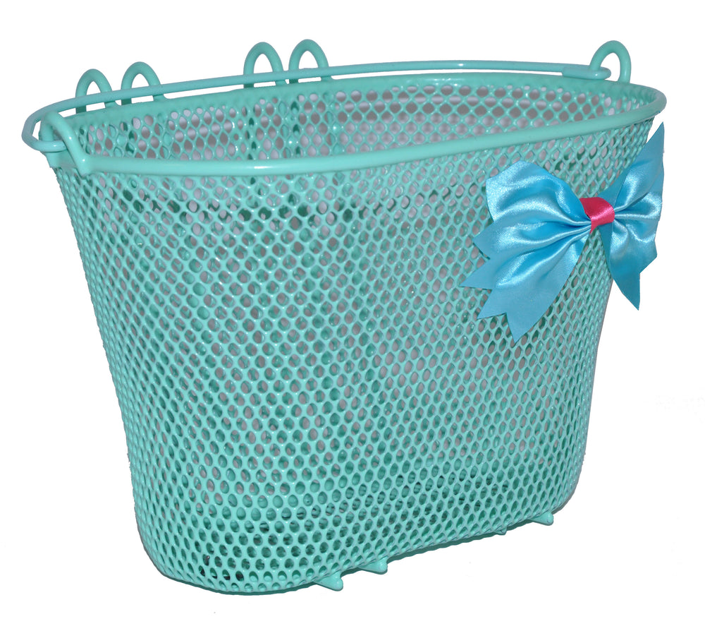 Kurv JASMIN BASIL Butterfly Mintgrøn Front 26x17x17cm(10) m/krog 12-20