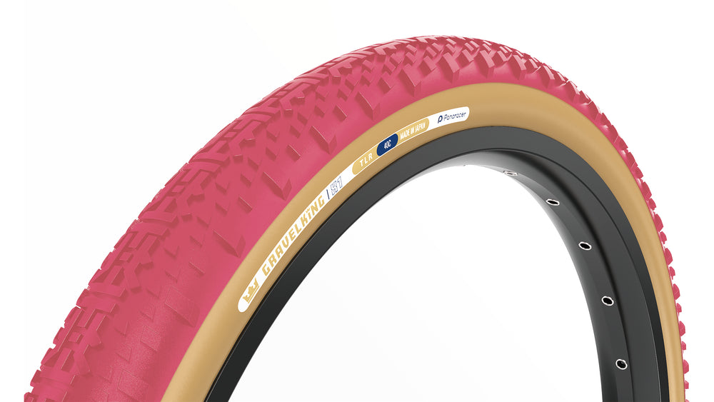 Panaracer Gravelking X1 foldedæk 700x40C 480g cranberrybrun