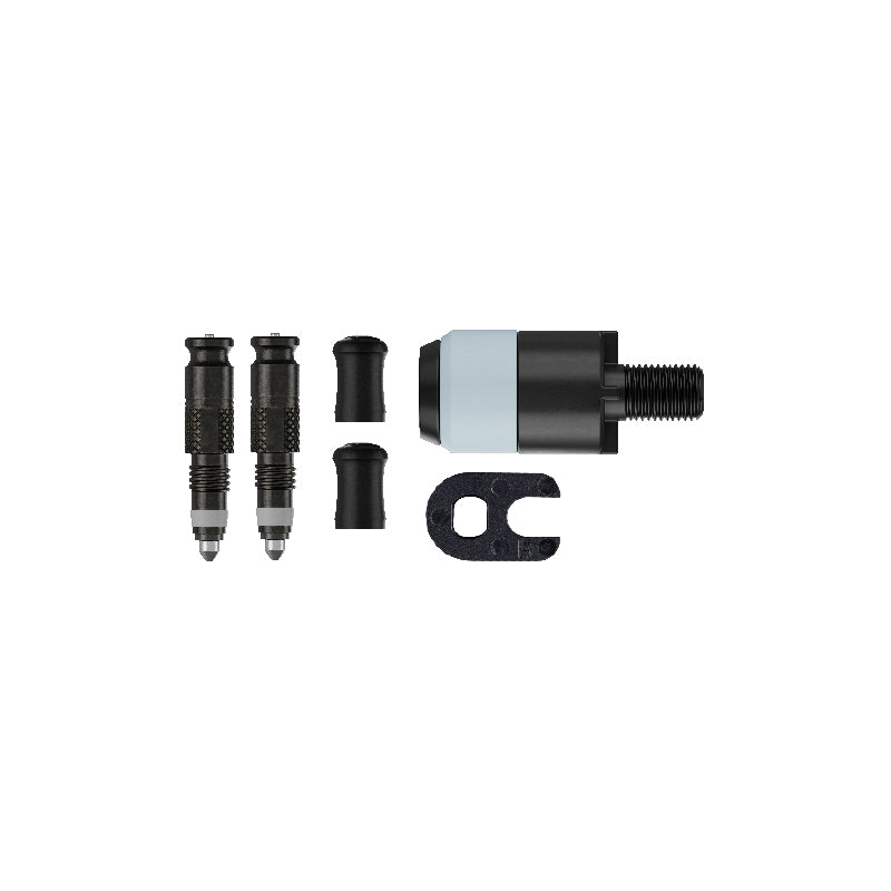 FV-Schwalbe Clik Valve Kit (ventil+pumpe adapter) 2xVentil Core SCV, 1xnøgle, 2xstøvdæksel 1xSCV adapter for pumpehoved