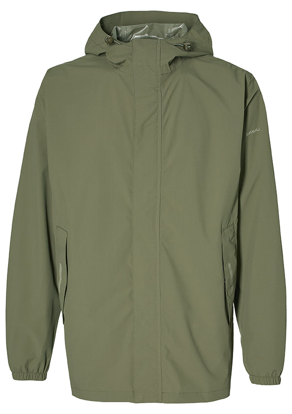 Regnjakke BASIL Hoga S unisex Olive Green