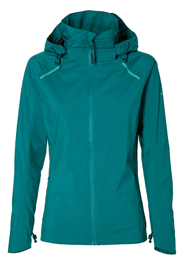 Regnjakke BASIL Skane M dame Teal Green
