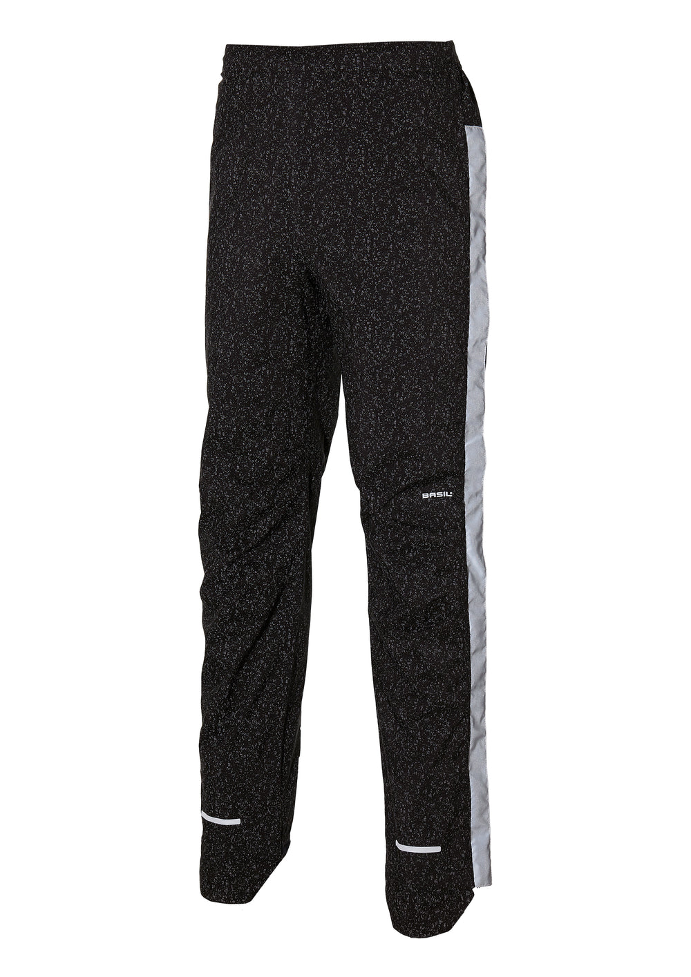 Regnbukser BASIL Skane HiVis XXLong herre jet Black ekstra lang model