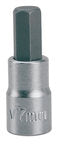 UNIOR Hex socket 1/4" Size: 4.