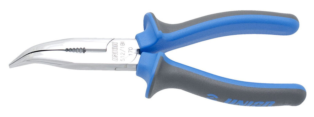UNIOR Long nose pliers with side cutter