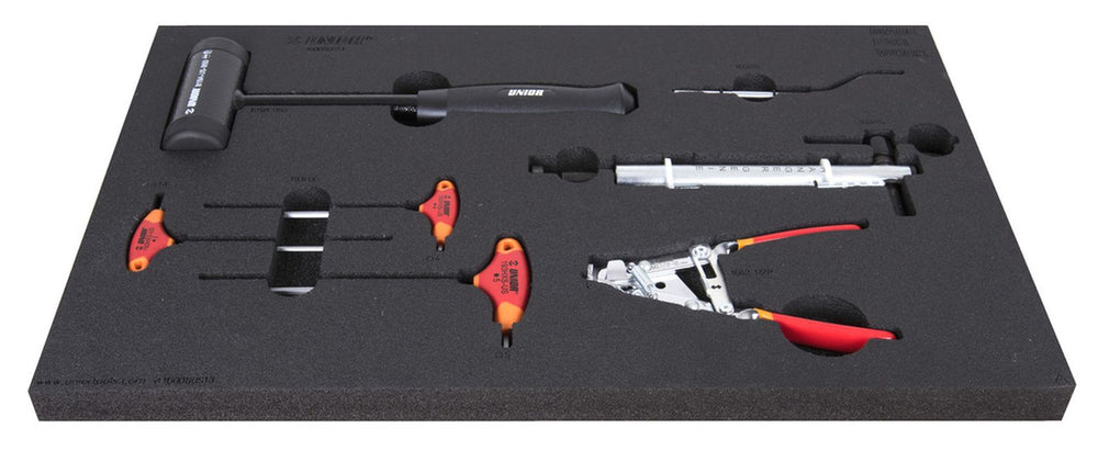 UNIOR Bike tool set in tool tray Each