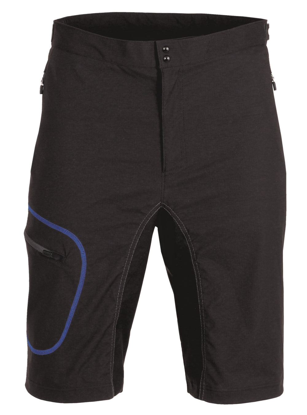 Cyclus MTB shorts (sort) med “stretch” str. Small (livvidde: 29-43). Materiale: 93% polyamid & 7% pandex. Shorts til fritid, arbejde og cykelsport.