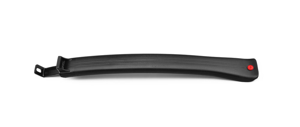 Skærm HEBIE Viper (sort). Stænkskærm til 28". Længde: 36 cm, bredde: 35 mm, vægt: 55 g. Leveres inkl. beslag til montering.
