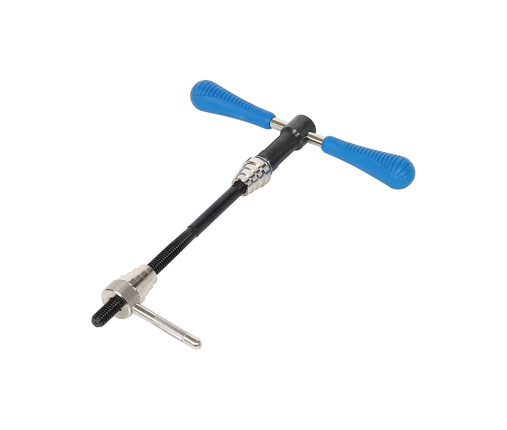 Cyclus Styrfittingspresser til 1", 1 1/8" med håndtag. Gevindstang500 mm (ekstra lang)