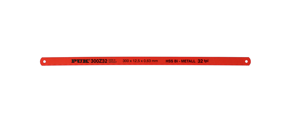 Cyclus 300 mm nedstrygerklinge. 300 x 12,5 x 0,63 mm. HSS BI-METALL 32 tpi