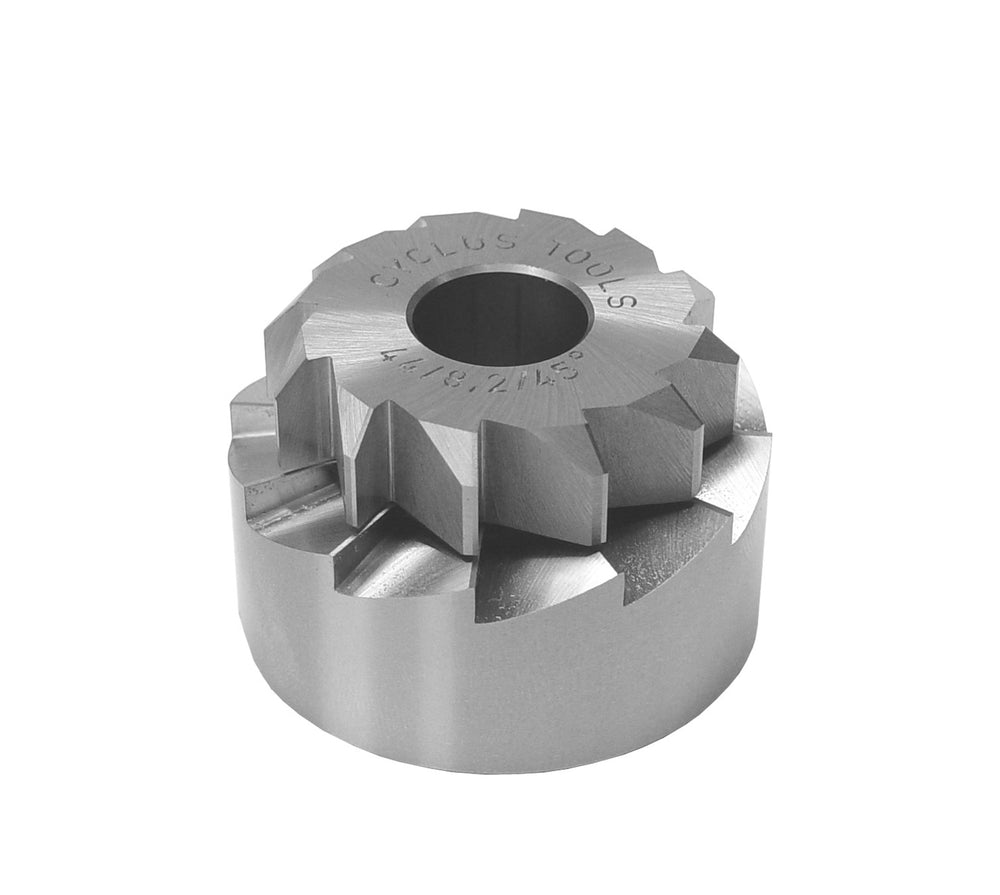 CYCLUS Kronrørsfræser diameter: 44 mm - Fræser dybde 8.2mm - Fræser vinkel 45°,