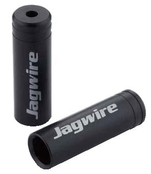 Jagwire (BOT192-2BJ) yderkabelende alu 4mm sort (50 stk)