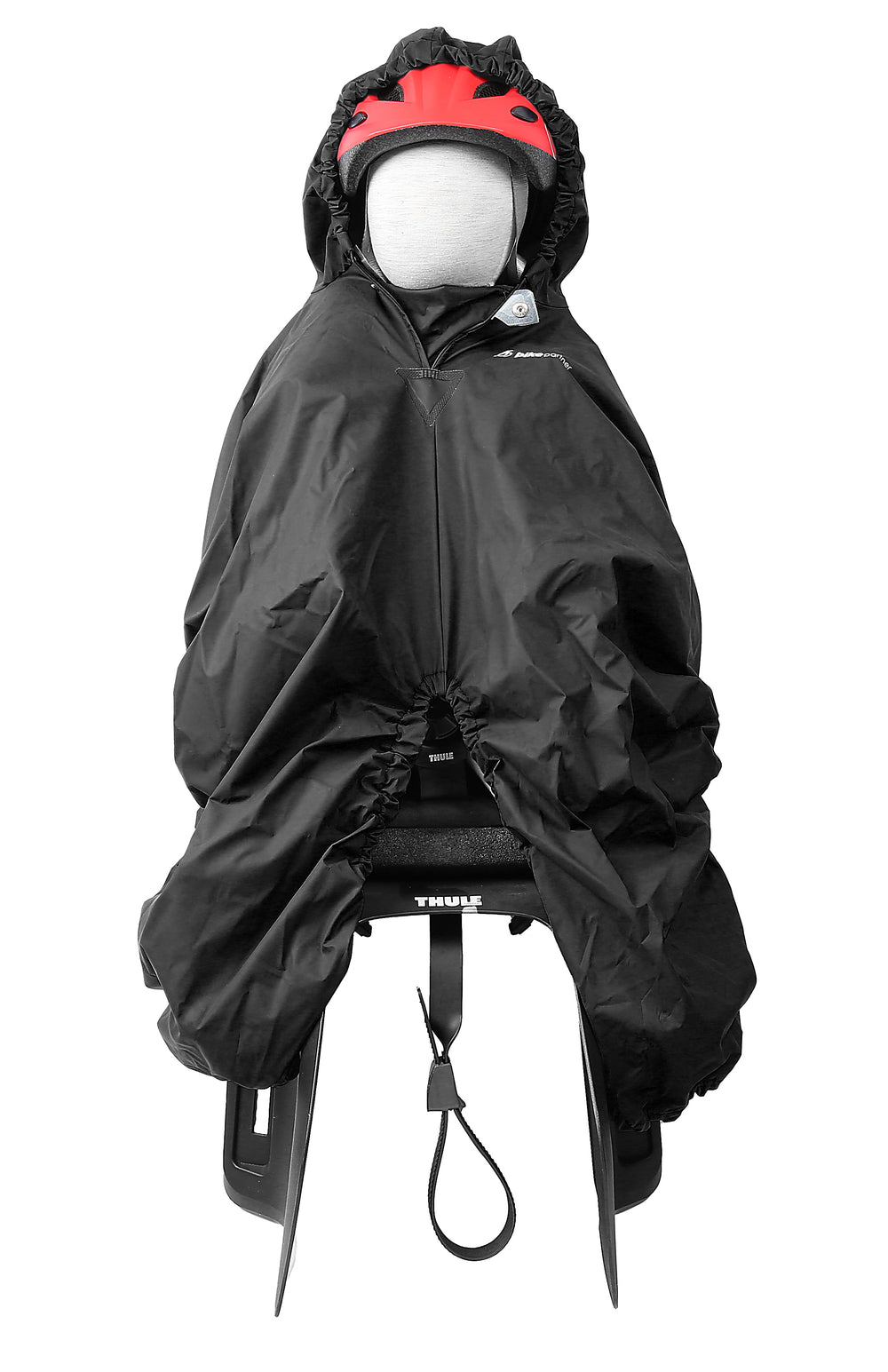 Regnslag/poncho (onesize) fra Bikepartner til børn i cykelstole (1-4 år). Universal pasform og kan bruges til både Bobike, Yepp/Thule, Toddler m.fl.