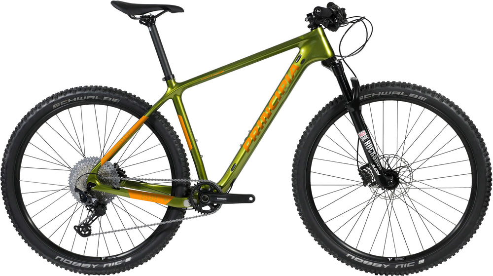 Principia MTB Carbon SLX Blank Grøn m. Orange - 2022