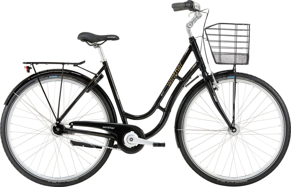 Winther Shopping Classic Dame Blank Sort - 2027