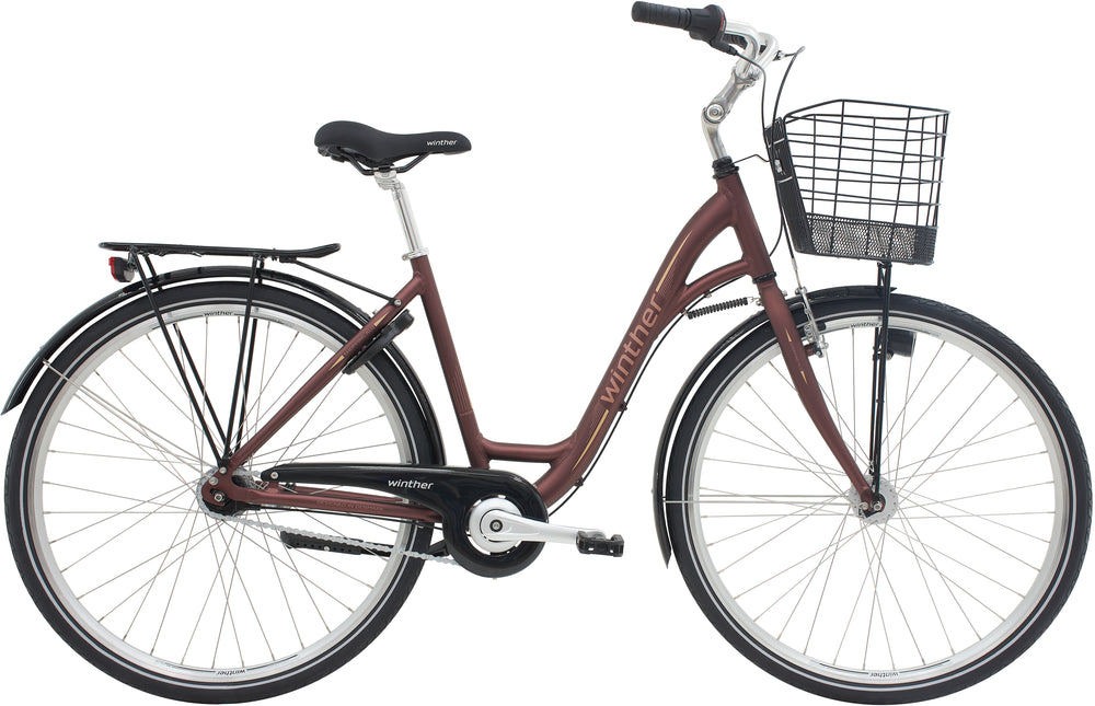 Winther Shopping Alu Dame 7 Gear Mat Bordeaux - 2027
