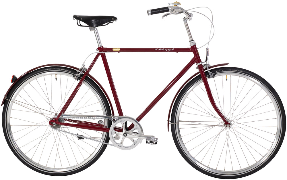 Bike by Gubi Herre 7 Gear Fodbremse Bordeaux - 2027