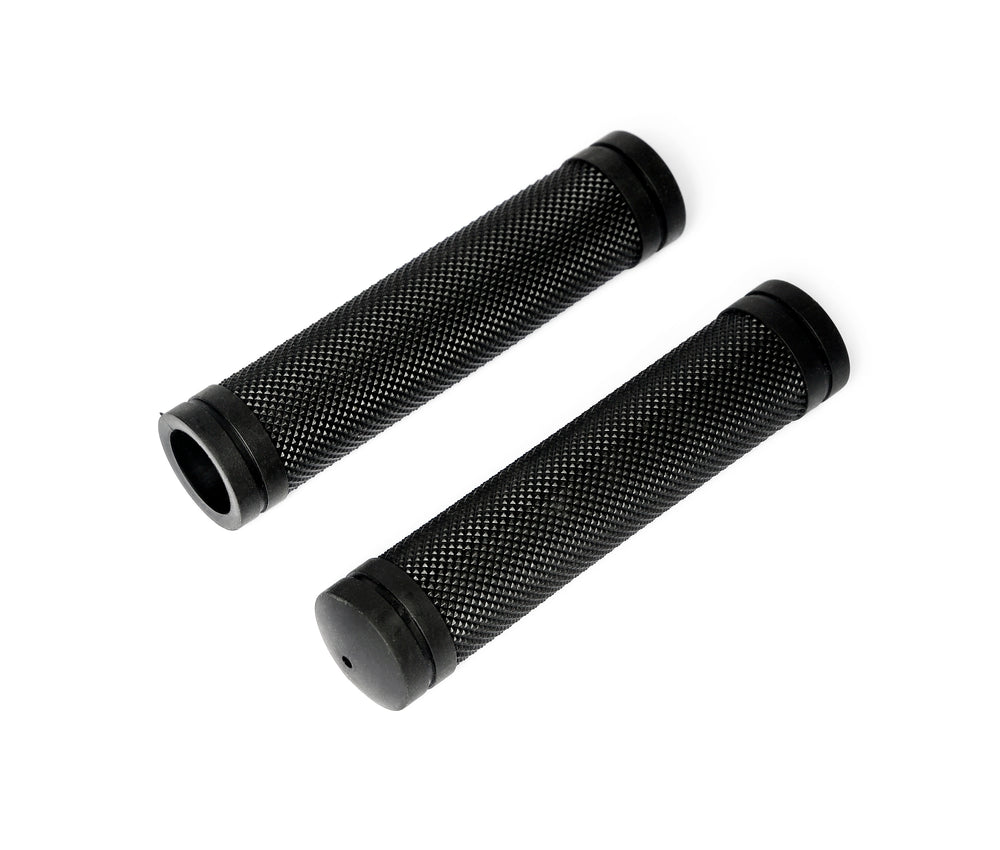 BikePartner TwistGrip håndtagsæt (lang/lang). Letvægt KUN: 75 g (pr. sæt), længde: 128 & 128 mm. Overflademønster giver fremragende greb.