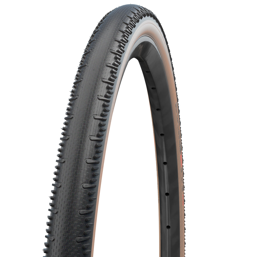 Foldedæk Schwalbe G-ONE RS PRO 700x35 (35-622)Transparent Sidewall, Super Race , V-guarde, vægt: 410 g, Tubeless easy (TLE).