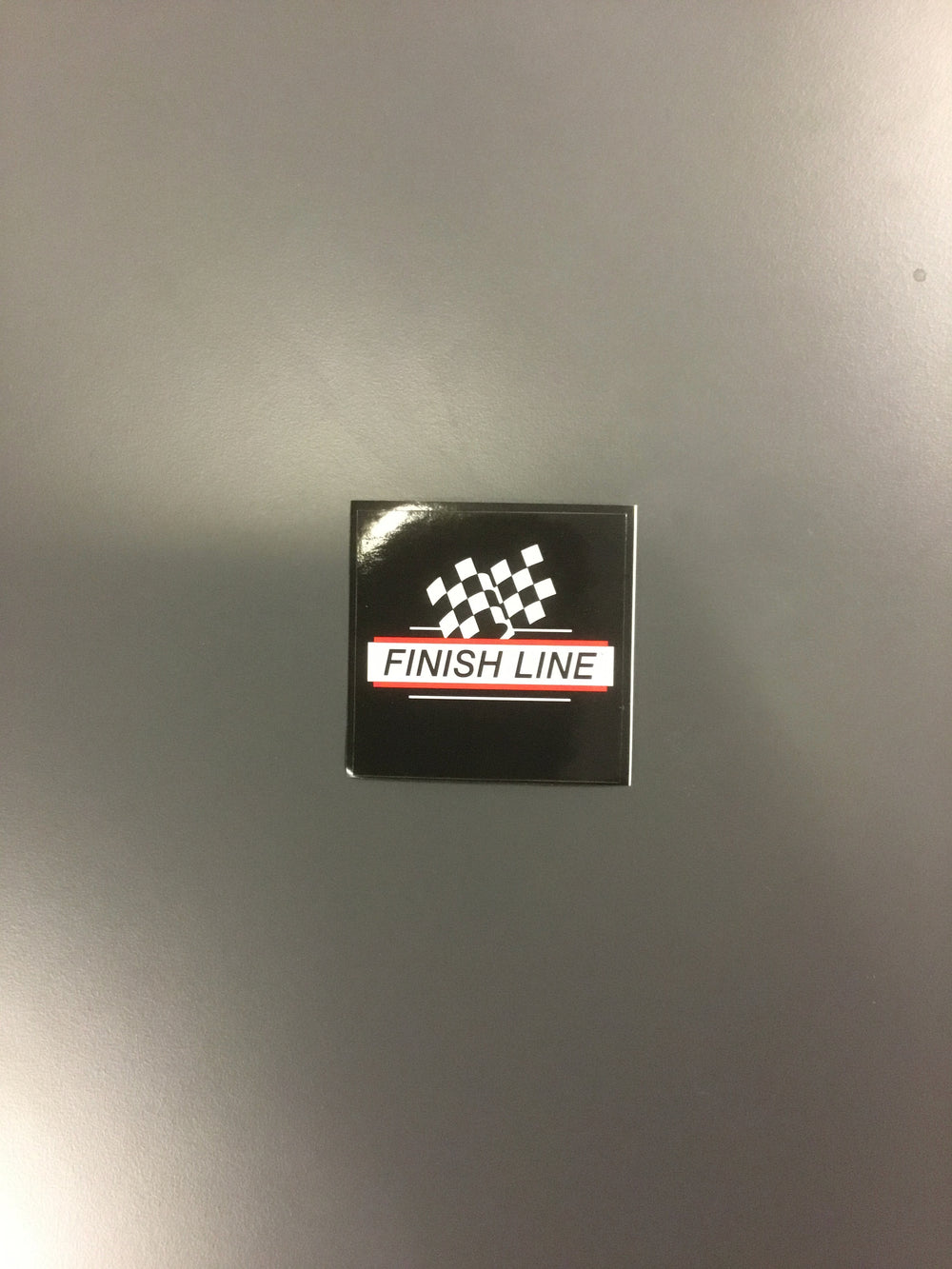Finish Line sticker Stack logo 75mm x 75mm