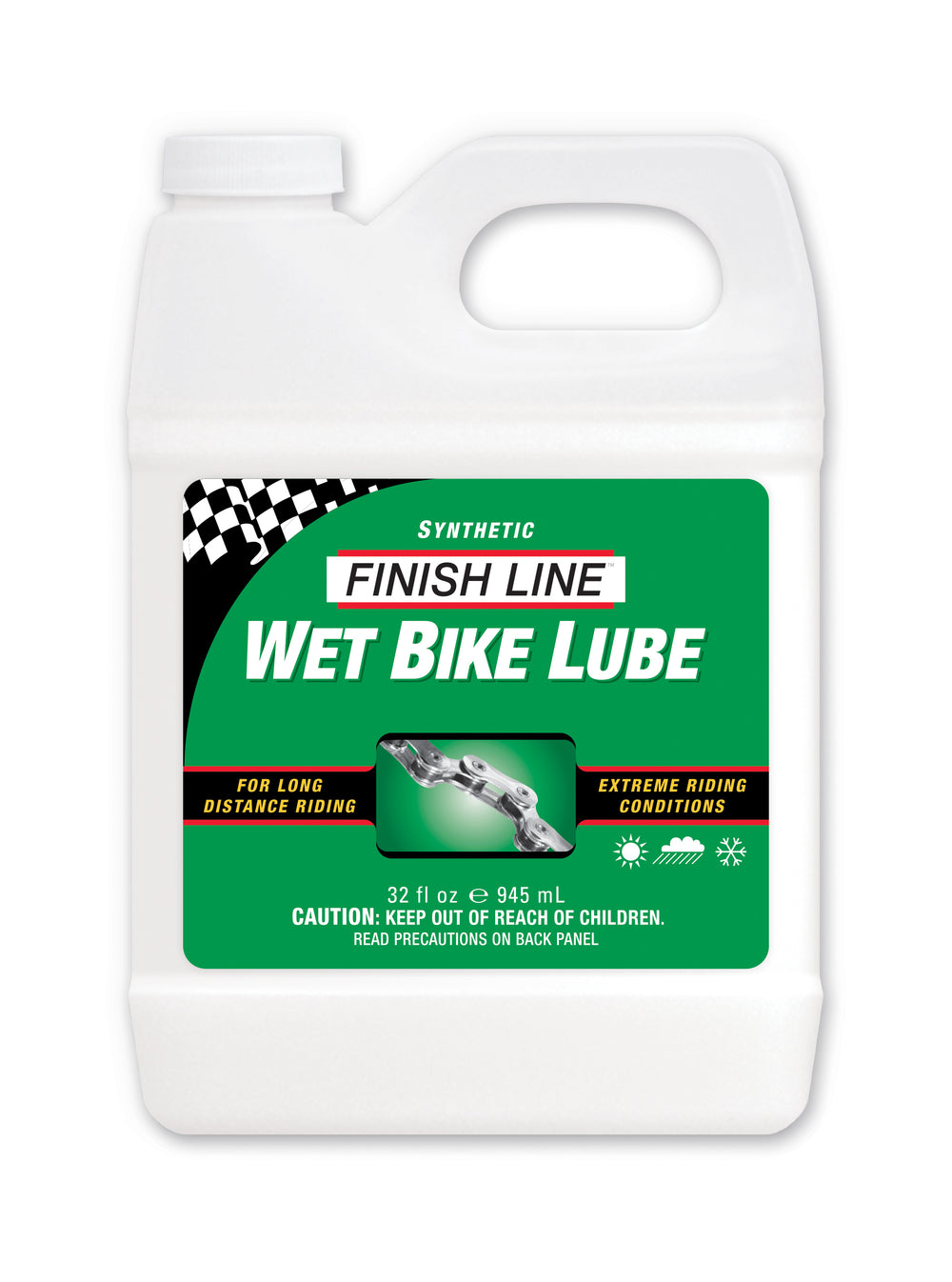 Finish Line Wet Lube olie (Cross country) 945ml (1qt) bøtte grøn