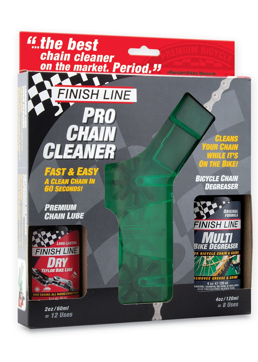 Finish Line Chain cleaner kit kæderenser inkl. 120ml degreaser & 60ml wet olie