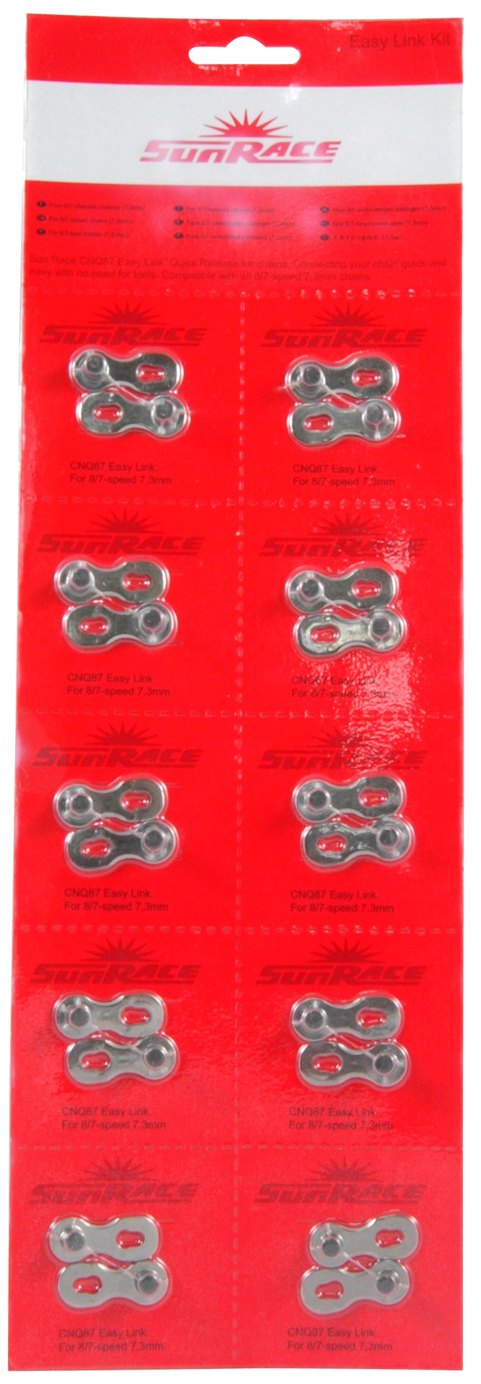 SunRace Easy Link samleled 7/8sp ark m. 10stk