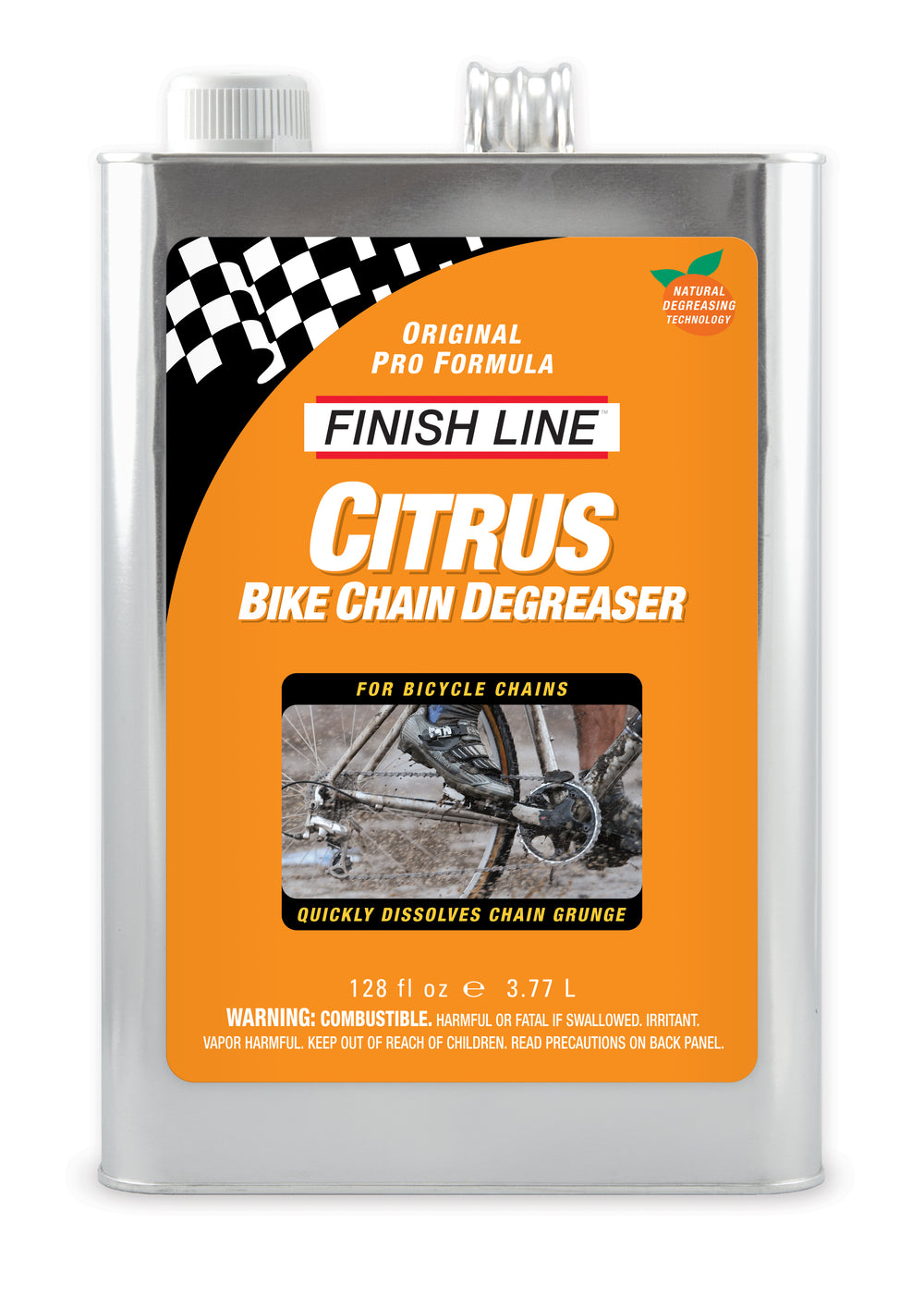 Finish Line Citrus Bike Degreaser 3,8L (1gallon) bøtte orange