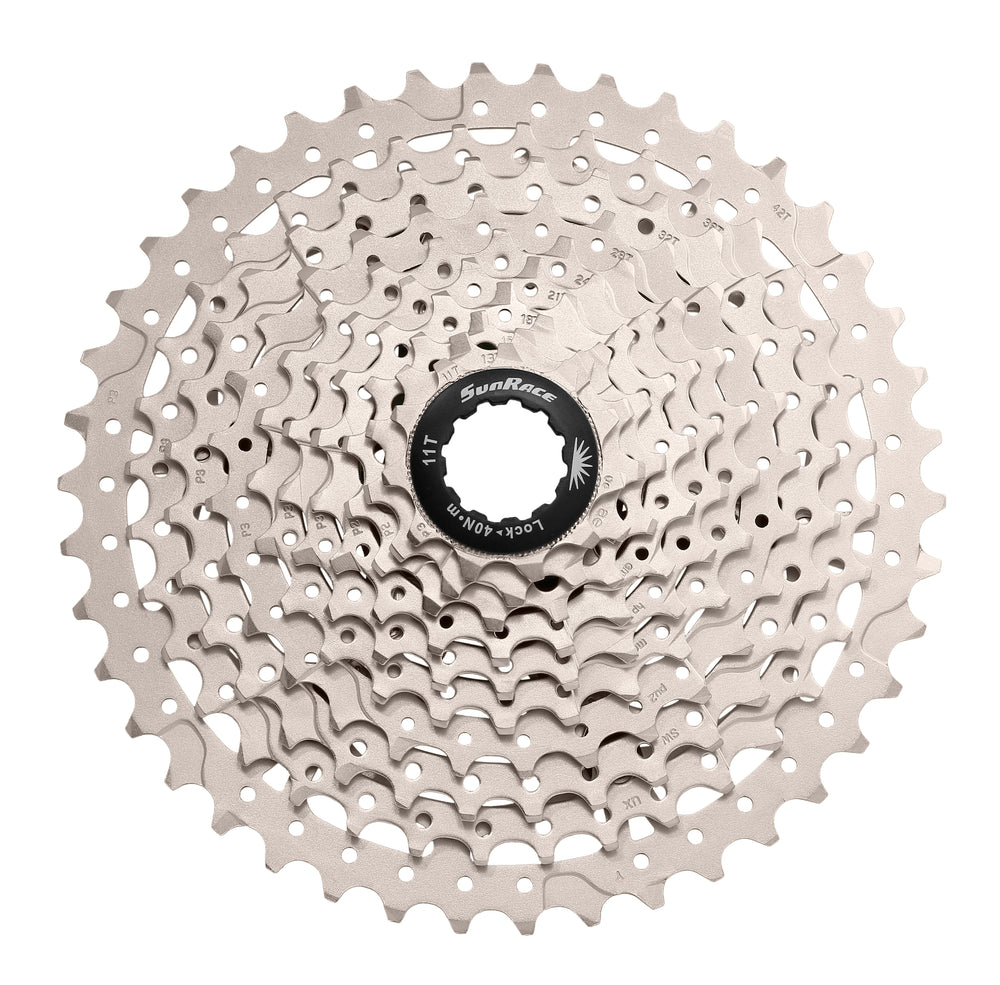 SunRace kassette 10sp 11-42T sølv