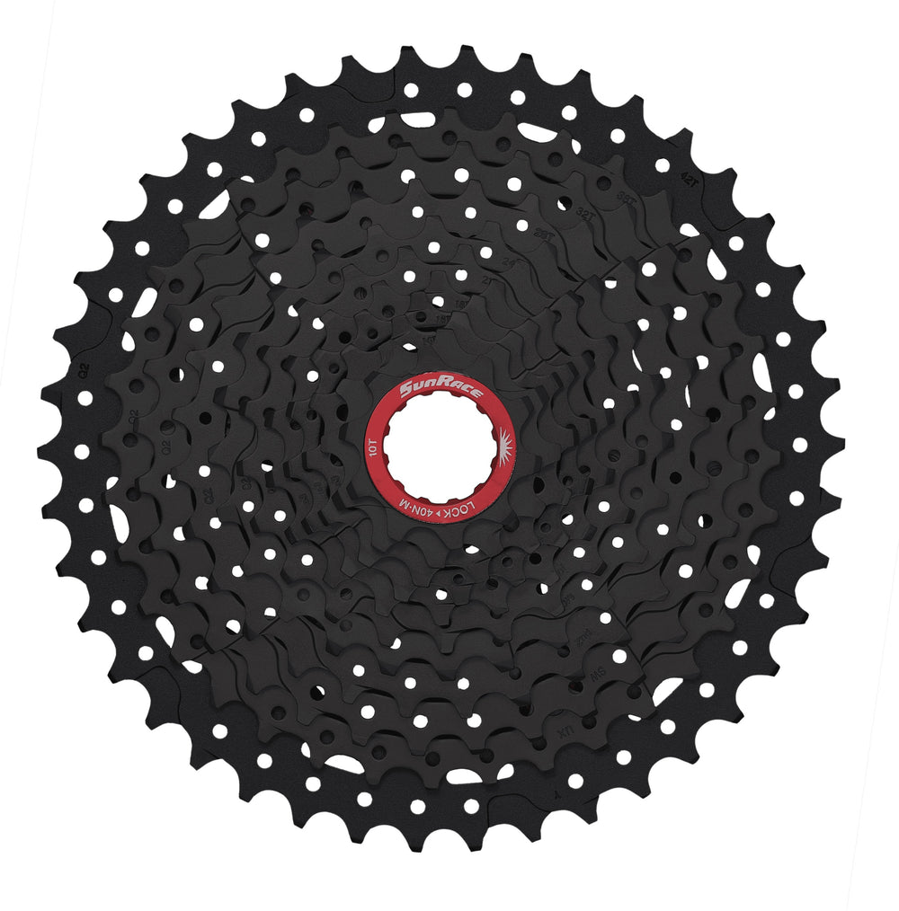 SunRace kassette MTB 11sp 11-42T alu spider sort