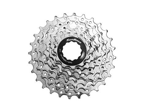 SunRace kassette road 8sp 11-28T sølv