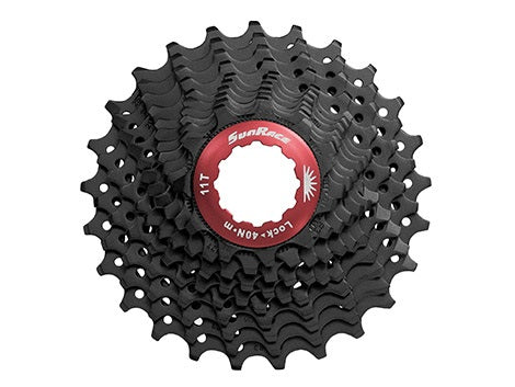 SunRace kassette road 10sp 11-25T sort